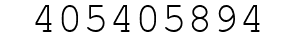 Number 405405894.
