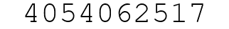 Number 4054062517.