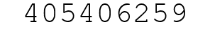 Number 405406259.