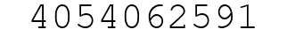 Number 4054062591.