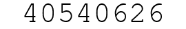 Number 40540626.