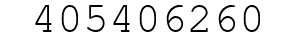 Number 405406260.