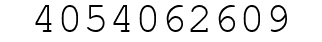 Number 4054062609.