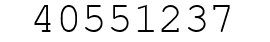 Number 40551237.
