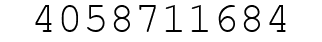 Number 4058711684.