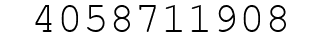 Number 4058711908.