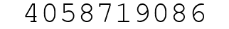 Number 4058719086.