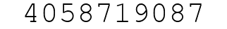 Number 4058719087.