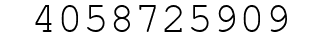 Number 4058725909.