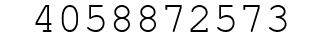 Number 4058872573.
