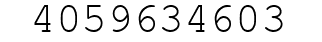 Number 4059634603.