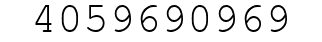 Number 4059690969.