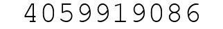 Number 4059919086.