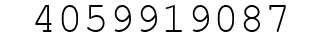 Number 4059919087.