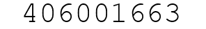 Number 406001663.
