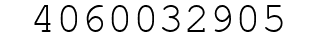 Number 4060032905.