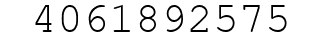 Number 4061892575.