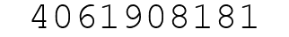 Number 4061908181.