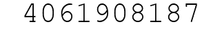 Number 4061908187.