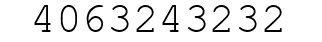 Number 4063243232.