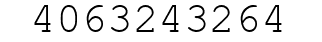 Number 4063243264.