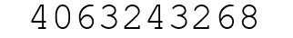 Number 4063243268.