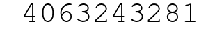 Number 4063243281.