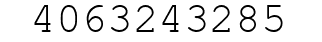 Number 4063243285.