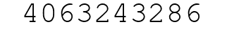 Number 4063243286.