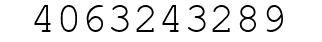 Number 4063243289.
