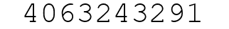 Number 4063243291.