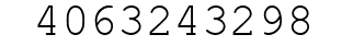 Number 4063243298.