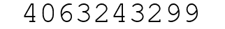 Number 4063243299.