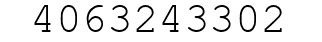 Number 4063243302.