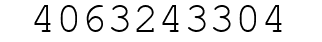 Number 4063243304.