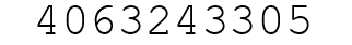 Number 4063243305.
