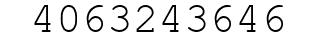Number 4063243646.