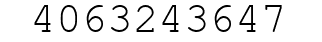 Number 4063243647.