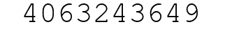 Number 4063243649.
