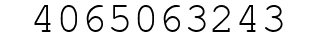 Number 4065063243.