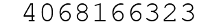 Number 4068166323.