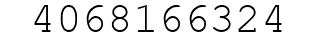 Number 4068166324.
