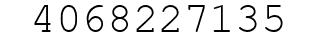 Number 4068227135.