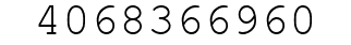 Number 4068366960.