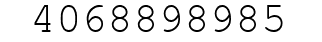 Number 4068898985.