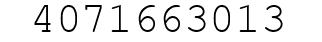 Number 4071663013.