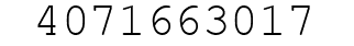 Number 4071663017.