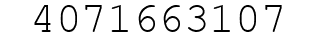 Number 4071663107.
