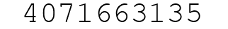 Number 4071663135.