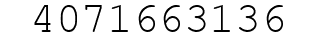 Number 4071663136.